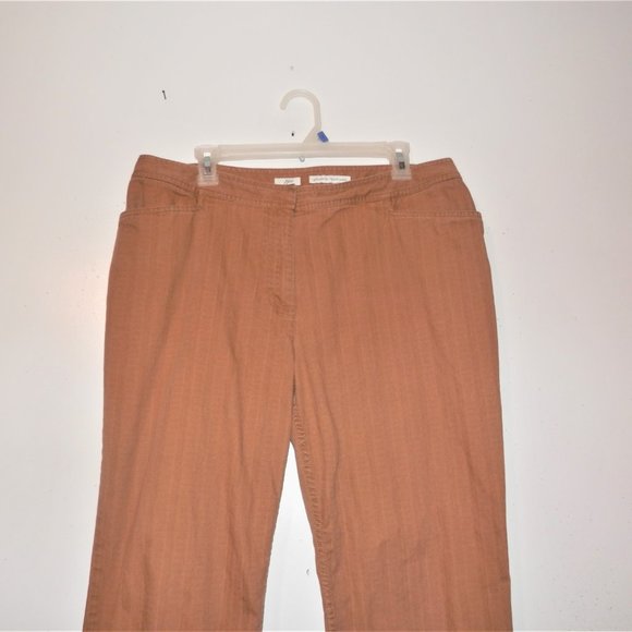 J Jill 16 Camel Fawn Genuine Fit Capris Pants H421 - Picture 4 of 8